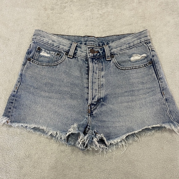 Cheap Monday Mid-Rise Denim Jean Shorts Size 26 - Picture 1 of 13